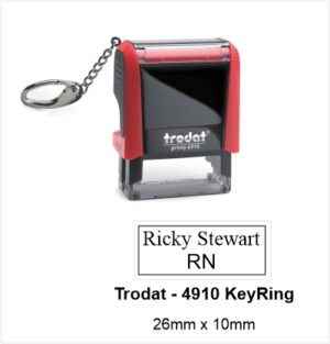 AP10 KeyChain - 26 x 9mm 2 Lines