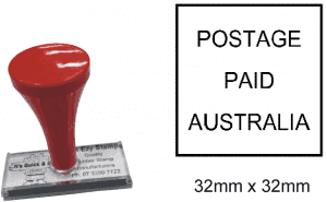 Postage Paid Australia (Hand Stamp)
