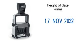 Trodat 5030 Heavy Duty Dater 4mm height