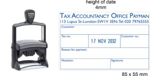 Trodat 54110 Heavy Duty Dater 85 x 55 mm