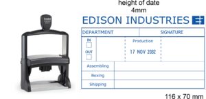 Trodat 54120 Heavy Duty Dater 116 x 70 mm