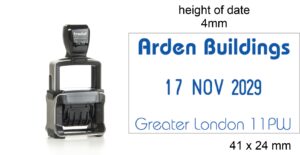 Trodat 5430 Heavy Duty Dater 41 x 24 mm