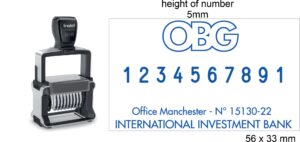 Trodat 55510 (No Text) Heavy Duty Numberer 5mm