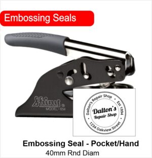 Shiny Embossing Pocket