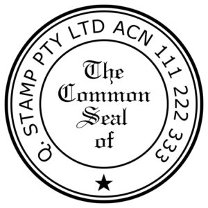 COM-01 - 43mm Round Plastic Hand Stamp